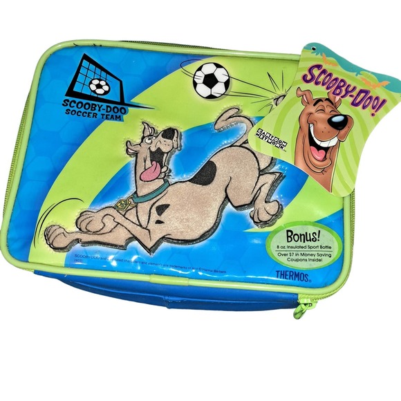 Brand New Scooby-Doo Soccer Team Thermos Lunchbox-Thermos - Picture 4 of 9
